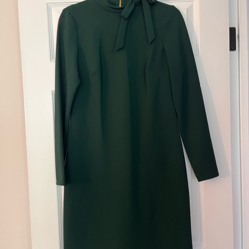 Calvin Klein Dark Green Long Sleeve Dress